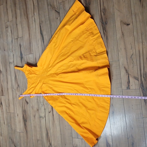 Zara Women's Orange Cotton Plopin Midi Dress. Size S - Picture 17 of 17